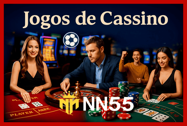 Imagem ilustrativa mostrando a plataforma NN55BET com variedade de jogos online e provedores populares.